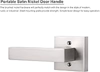 Vista 3 de Knobonly 01 02 03 Cerradura para puerta (níquel satinado).