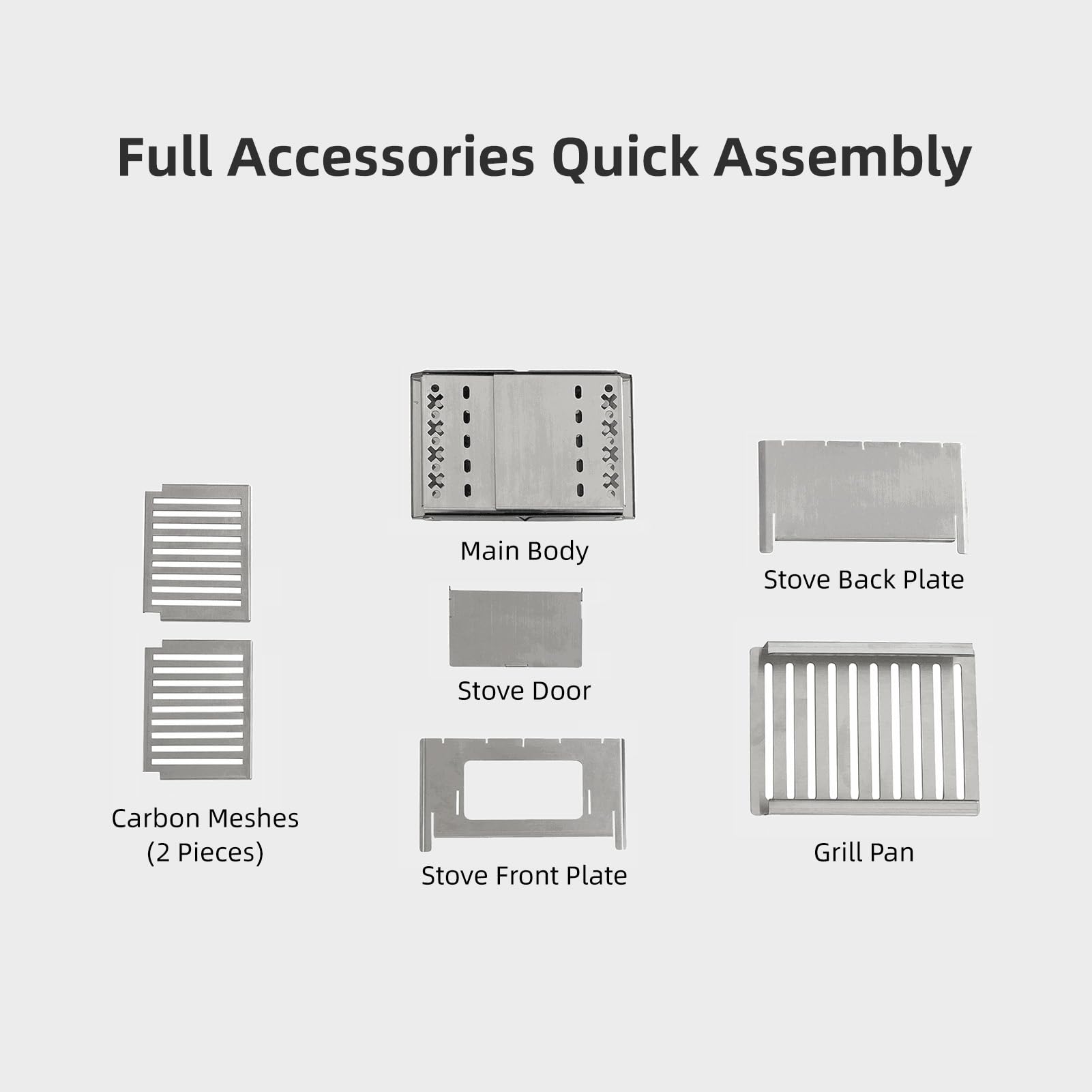 Barbecue Pliable, Réchaud À Bois Portable de 21 X 19 X 13 cm, Idéal pour Le Camping, la Randonnée, Les Pique-Niques Les Fêtes D'Avant-Match Les Voyages en Camping-Car et Les Parcs
