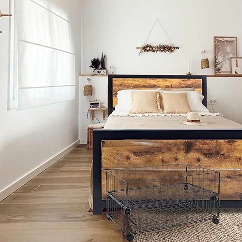 Miniatura 3 de Marco de cama individual, marco de cama individual, marco de cama individual, no necesita somier, marco de cama individual con cabecera y estribo,