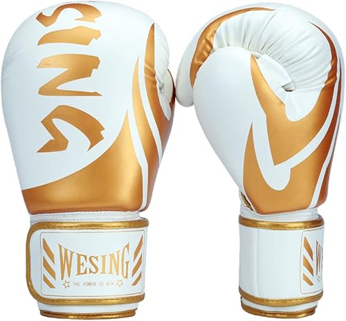 WESING - Guantes de boxeo para hombre, 14 onzas, guantes de entrenamiento de artes marciales mixtas, guantes de boxeo de 16 onzas