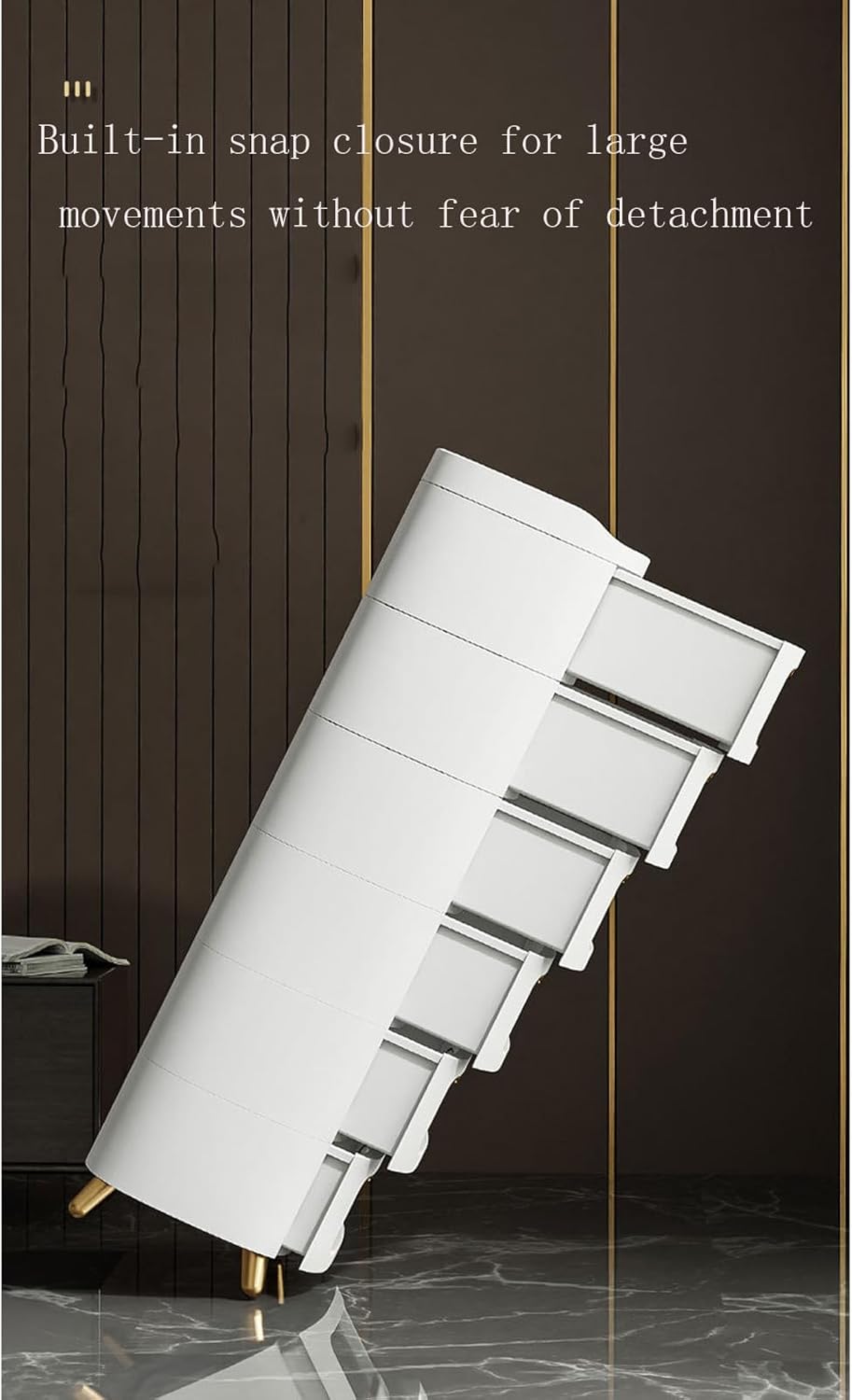 Stackable Plastic Storage Cabinet with 2 Drawers Closet Organizers for Pantry Desk and Kitchen Vertical Clothes Storage Box Tower Organizer with Clear Dospace Saving Storage Solution/Transparent/41*30