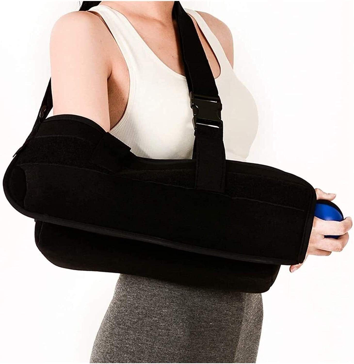 Soportes para Brazos, Coderas con Almohada y Bola Inmovilizador de Hombro Rotor Cuff Sling Inmovilizador Brace para dislocación o subluxación de Hombro