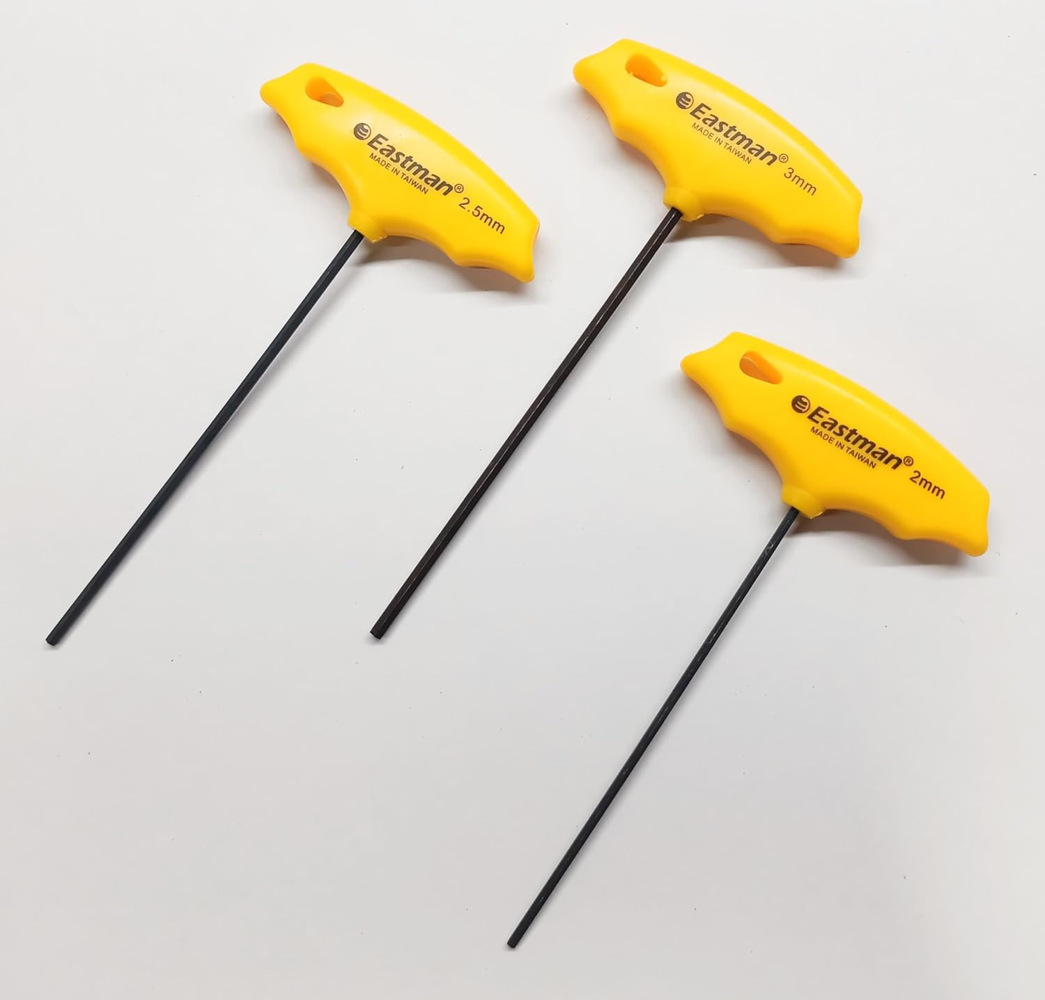 2mm, 2.5mm and 3mm T-Type Allen Key Set, Hardened and Tempered, Professional Quality, Home and Industrial use, Multipurpose, Anti Rust Properties (Pack of 3)
