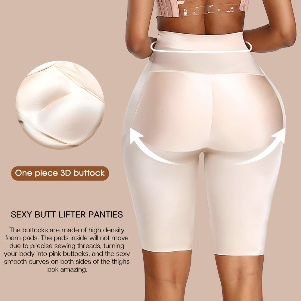 Mujer Bragas Con Relleno Braguitas - Faja Adelgazante Para El Vientre, Levantador De Glúteos, Recortador De Muslos, Entrenador De Cintura, Bragas Sin Costuras, Body Levantador De Glúteos, Control