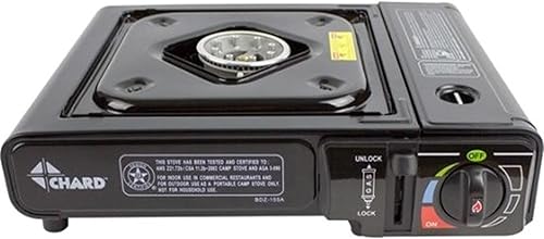 CHARD Estufa de campamento de butano de un solo quemador SBBCS85