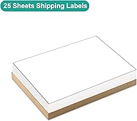 Vista 111 de MFLABEL 2x4 Shipping Labels - 25 Sheets (250 Labels) for Laser & Inkjet Printers, 10-UP FBA Address Stickers, Matte White Self-Adhesive Mailing