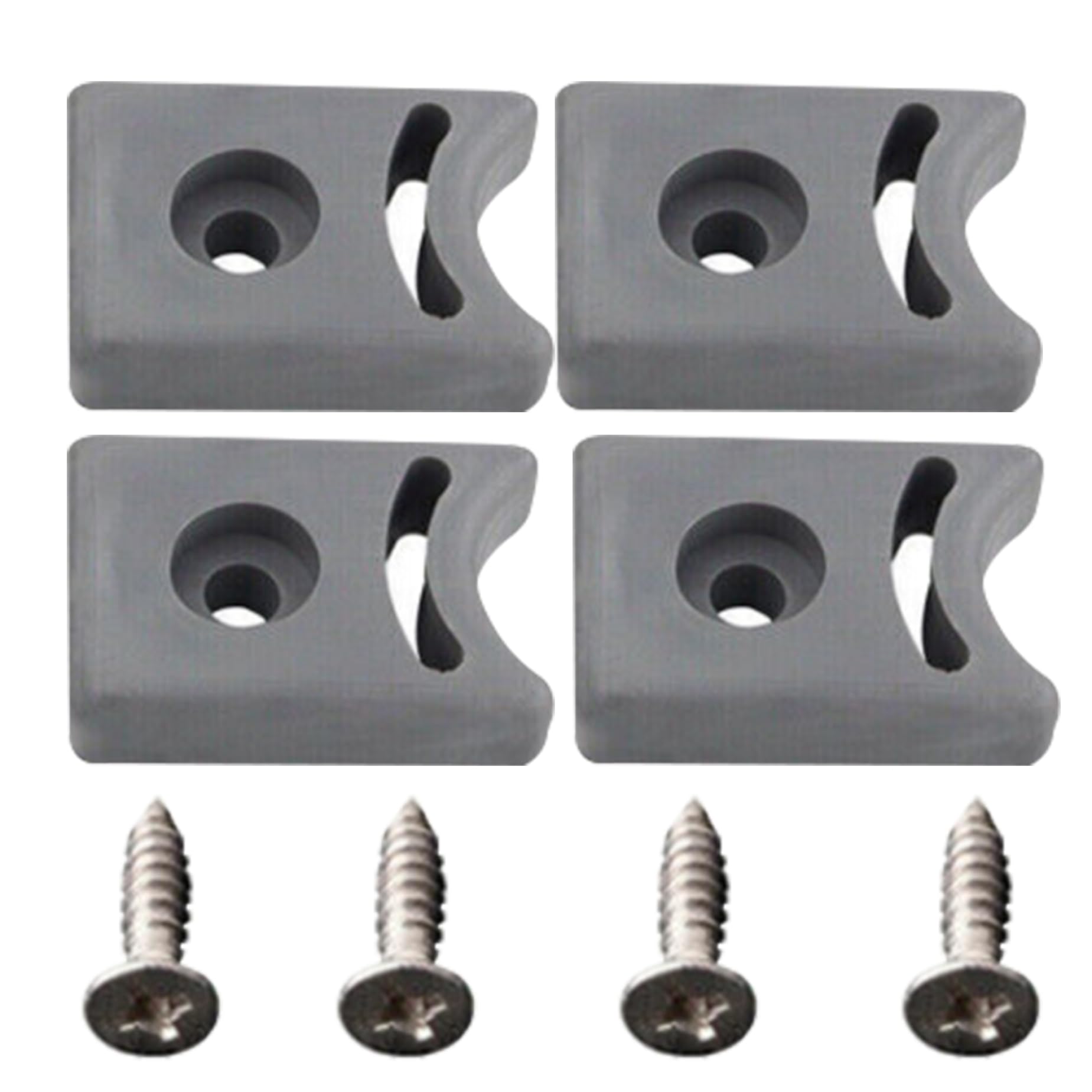 8-tlg. Duschtür Stopper Set - Begrenzungsblöcke Für Schiebetüren (25x18x7mm)