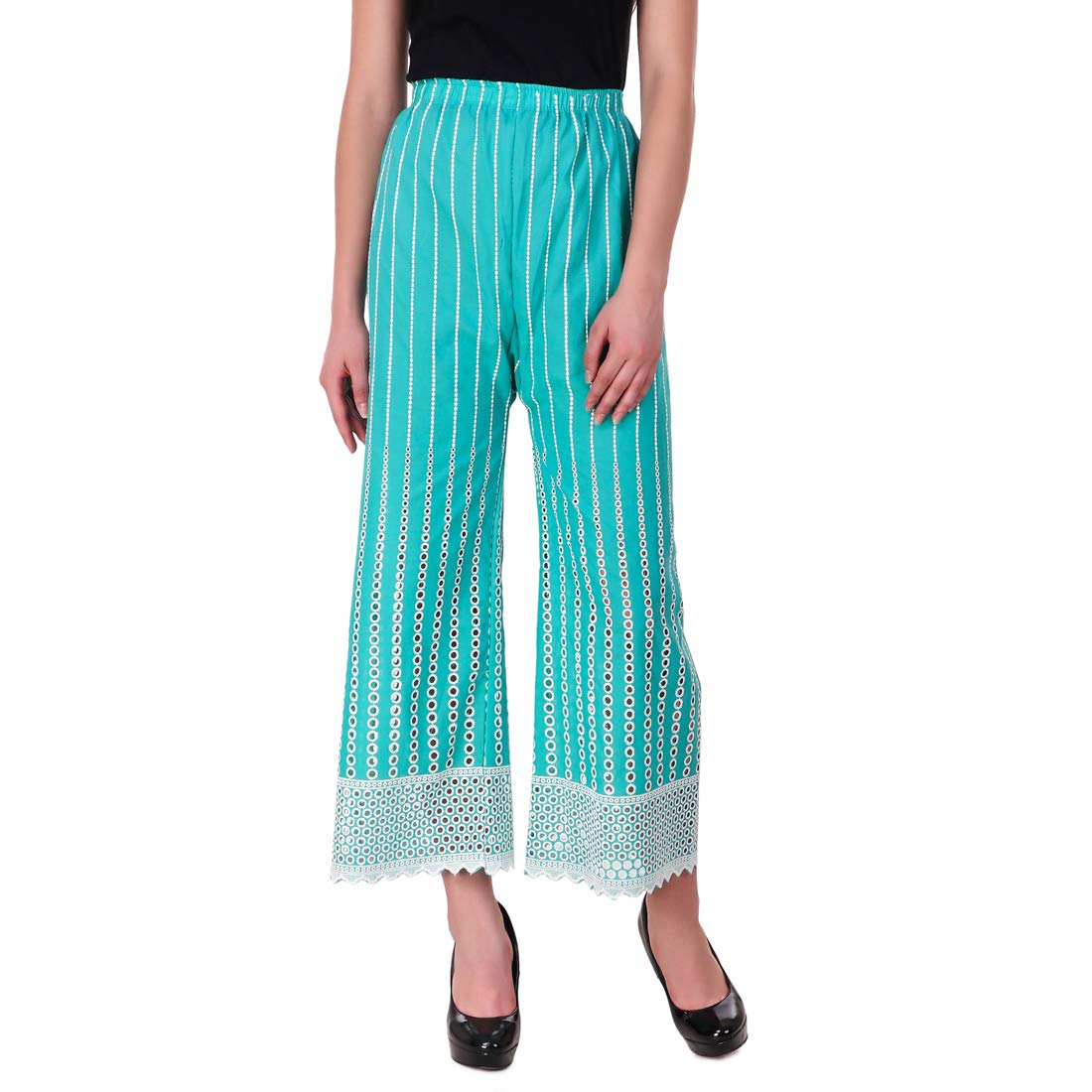 Kavya Retail Casual Wear New Colored Chiken Palazzo for Women's & Girl's |Pack of 1|