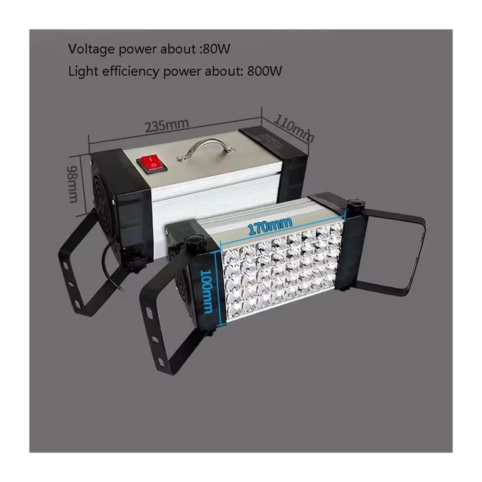 Lampada di polimerizzazione UV a raggi ultravioletti 365nm x 395nm 600W Colla Resina Olio verde Saldatura PCB Rivestimento Vernice Stampa serigrafica Retroilluminazione