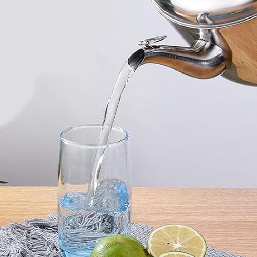 Miniatura 6 de Yardwe Hervidor de té de 5.5L - Tetera con asa, estufa floreciente y tetera de hojas sueltas