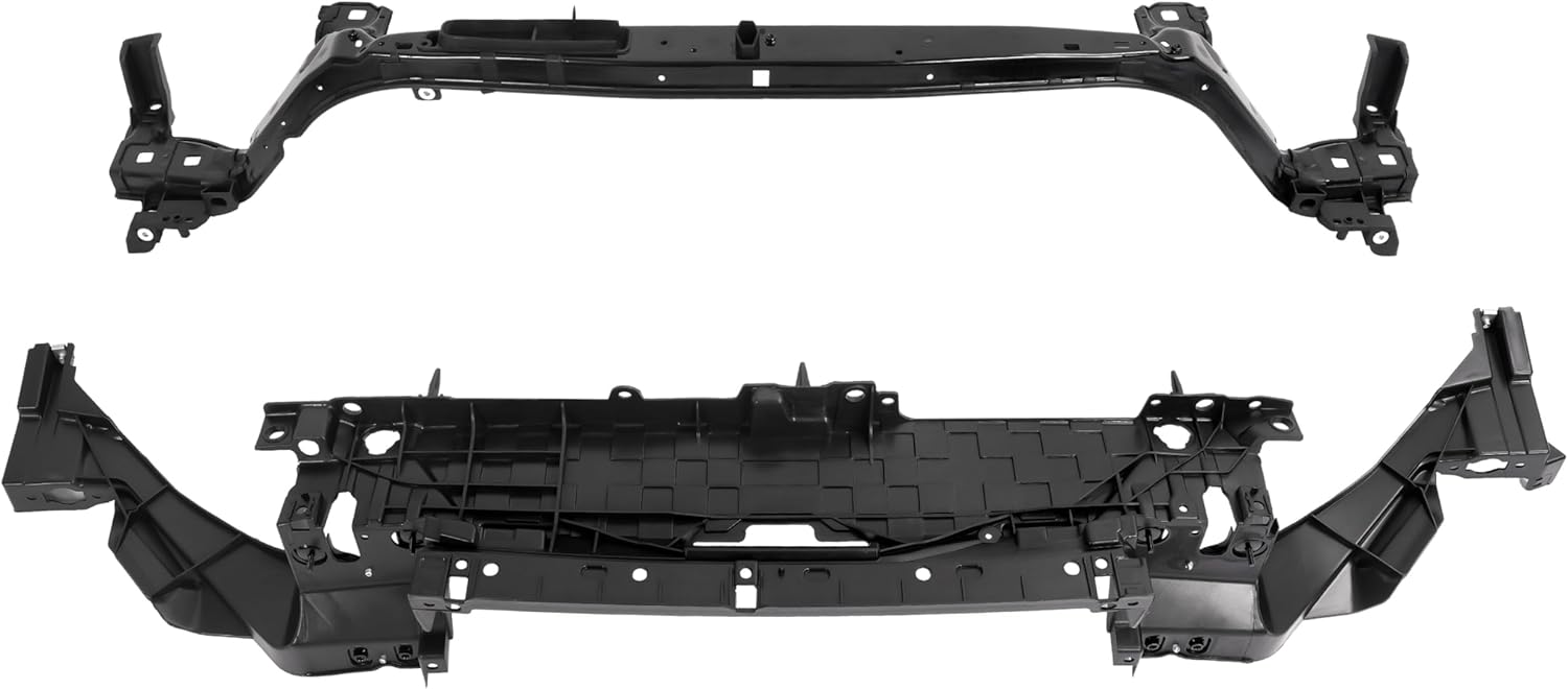 Upper Radiator Core Support Bracket Compatible with 2013-2016 Ford Fusion Replacement for DS7Z8A284A DS7Z16138B Front Body Header Headlight Grille Mounting Panel Assembly Electrophoresis Black