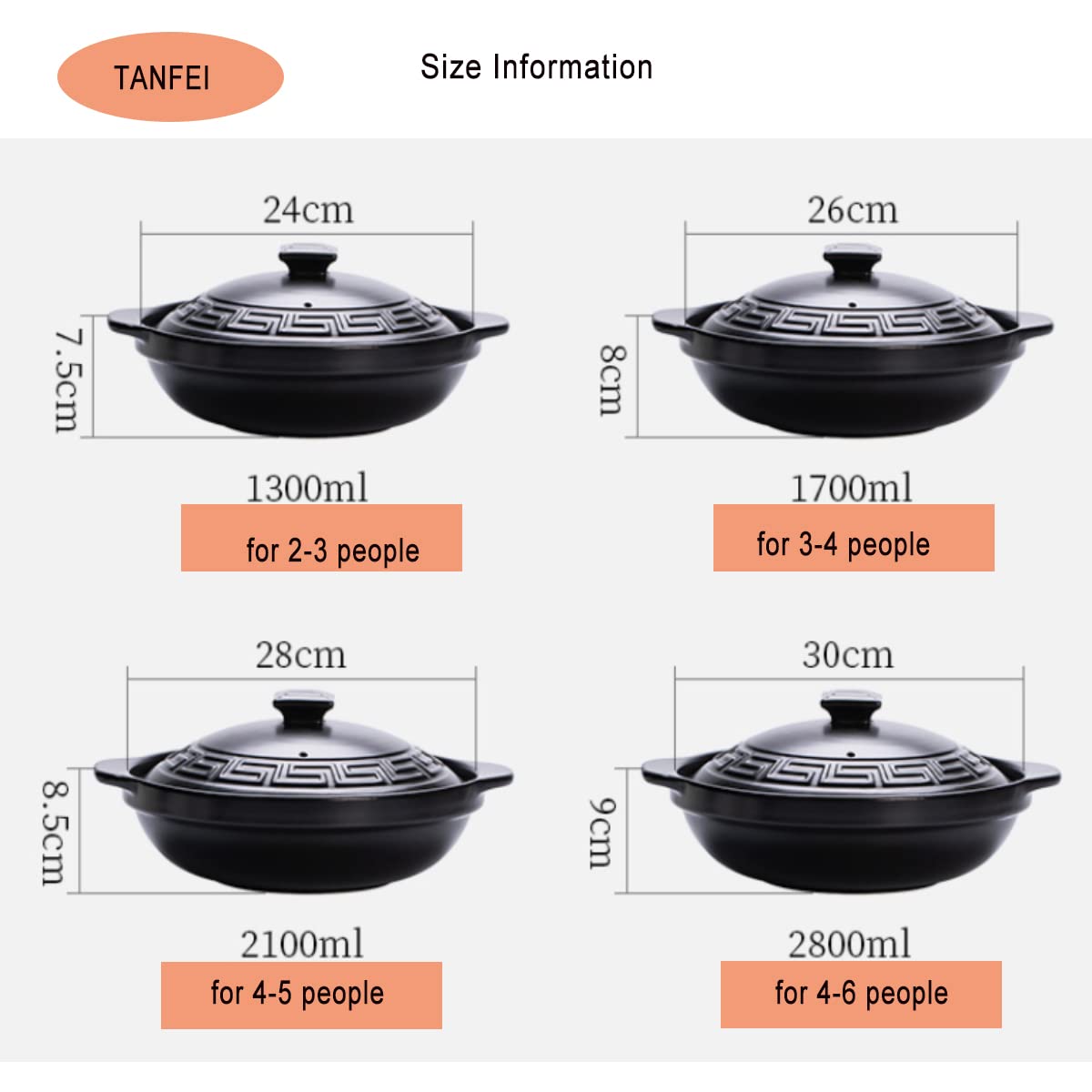 Soup Bowl,Ceramic Soup Serving Pot,Clay Pot For Cooking, Korean Stone Pot With Lid, Ceramic Casserole Hot Pot Bibimbap And Soup, Chinese Casserole Clay Cooking Pot(750ml)