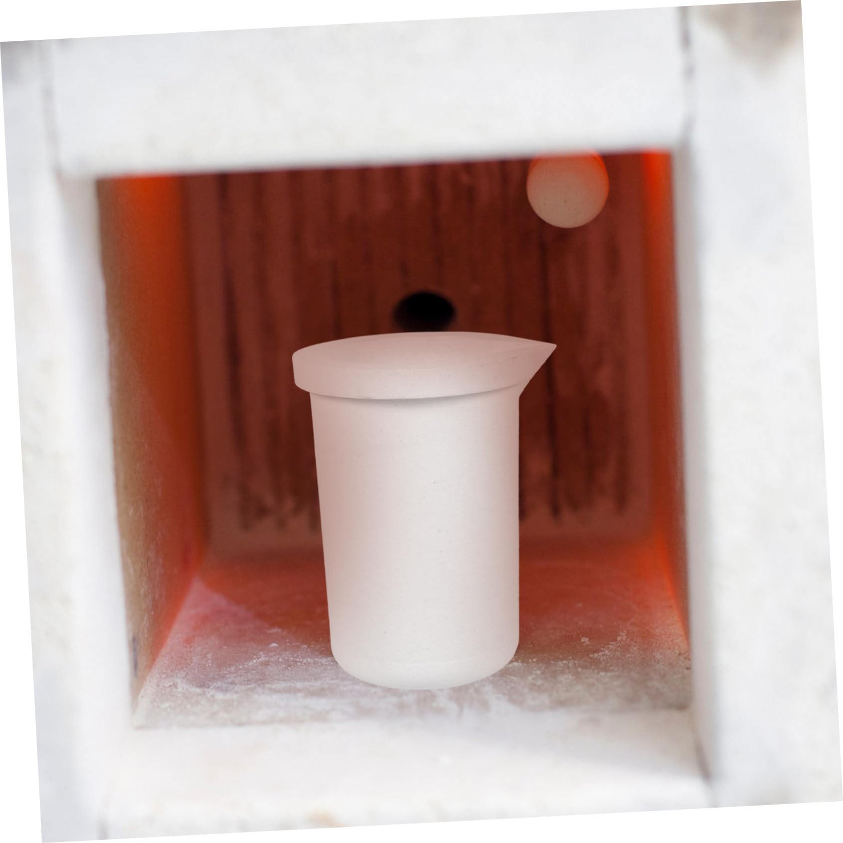 Homoyoyo Crogiolo Ceramico Bianco 2kg per Fusione di Argento e Leghe