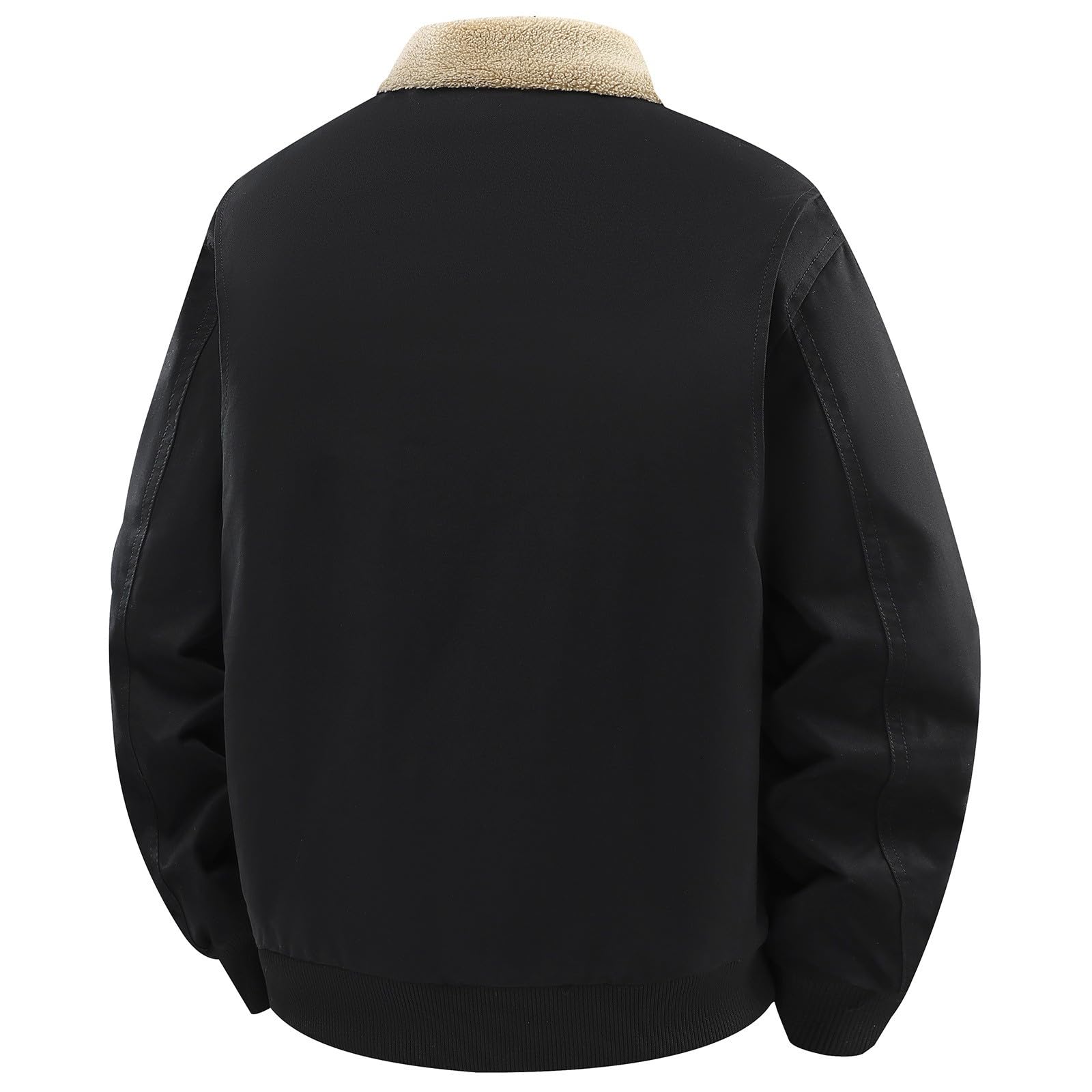 Veste Polaire Homme Travail - Veste épaisse pour l'hiver, Manteau Chaud doublé Polaire avec Isolation Thermique épaisse, vêtements d'extérieur pour Temps Froid