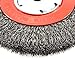 Forney 72752 Wire Bench Wheel Brush, Wide Face Coarse Crimped with 1/2-Inch and 5/8-Inch Arbor, 6-Inch-by-.014-Inch