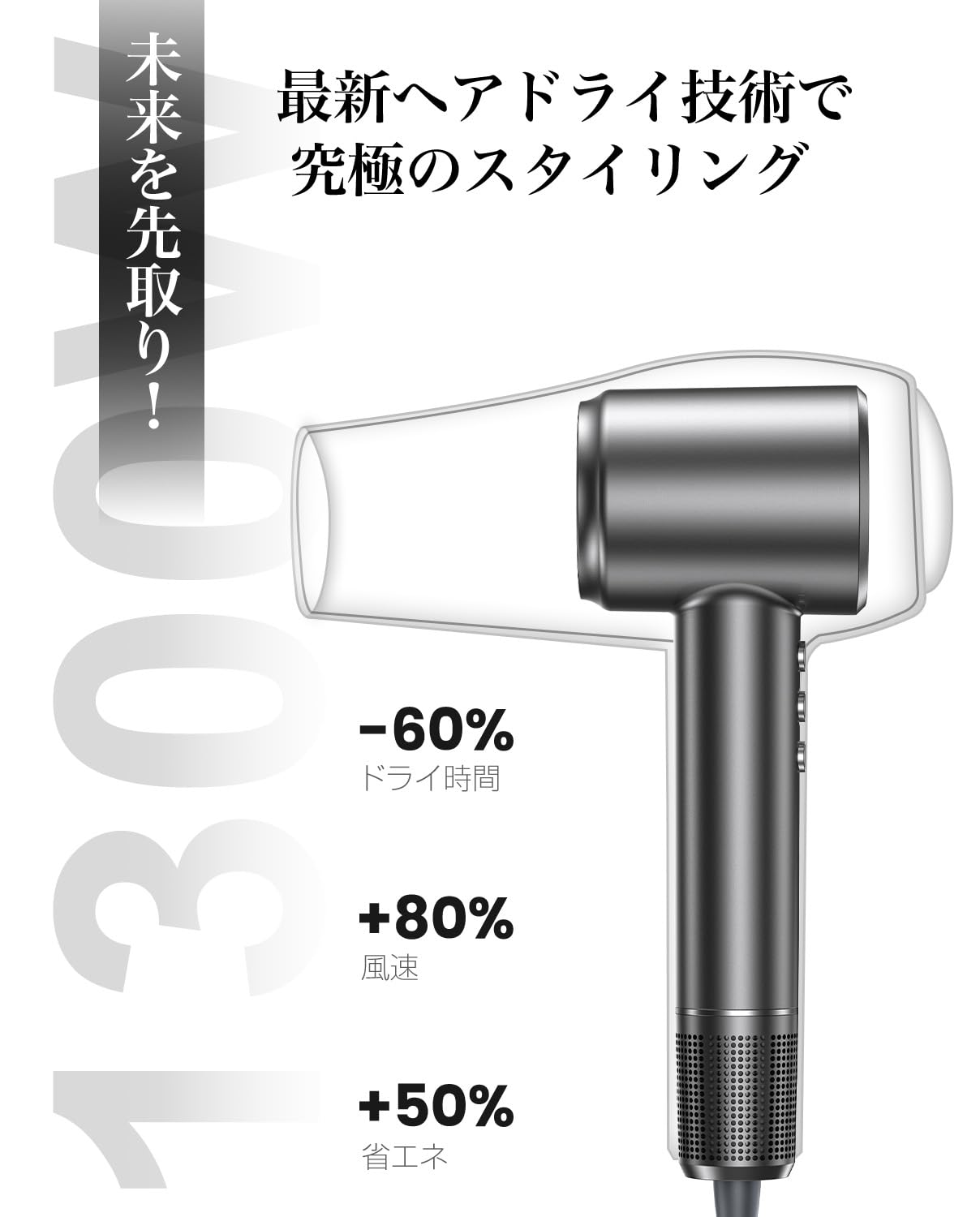 ドライヤー【2025進化モデル・20ｓ速乾】大風量 高速ヘアドライヤー 2億高b Amazon | ドライヤー【2025進化モデル・20s速乾】大風量 高速ヘア