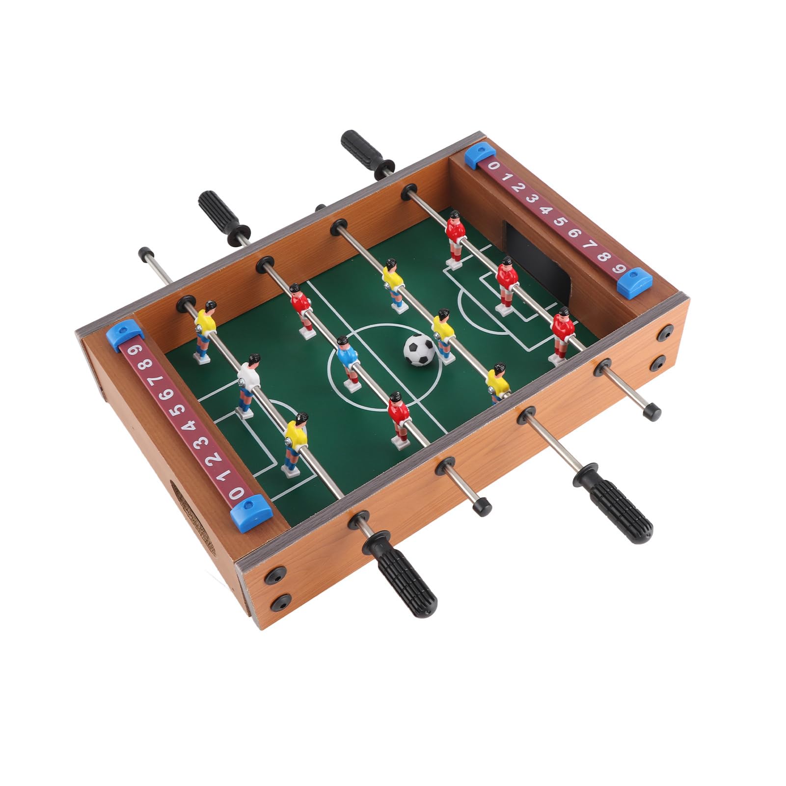 Table Football Game Set, Kids Table Soccer Ergonomic Grip 2 Balls for Indoor