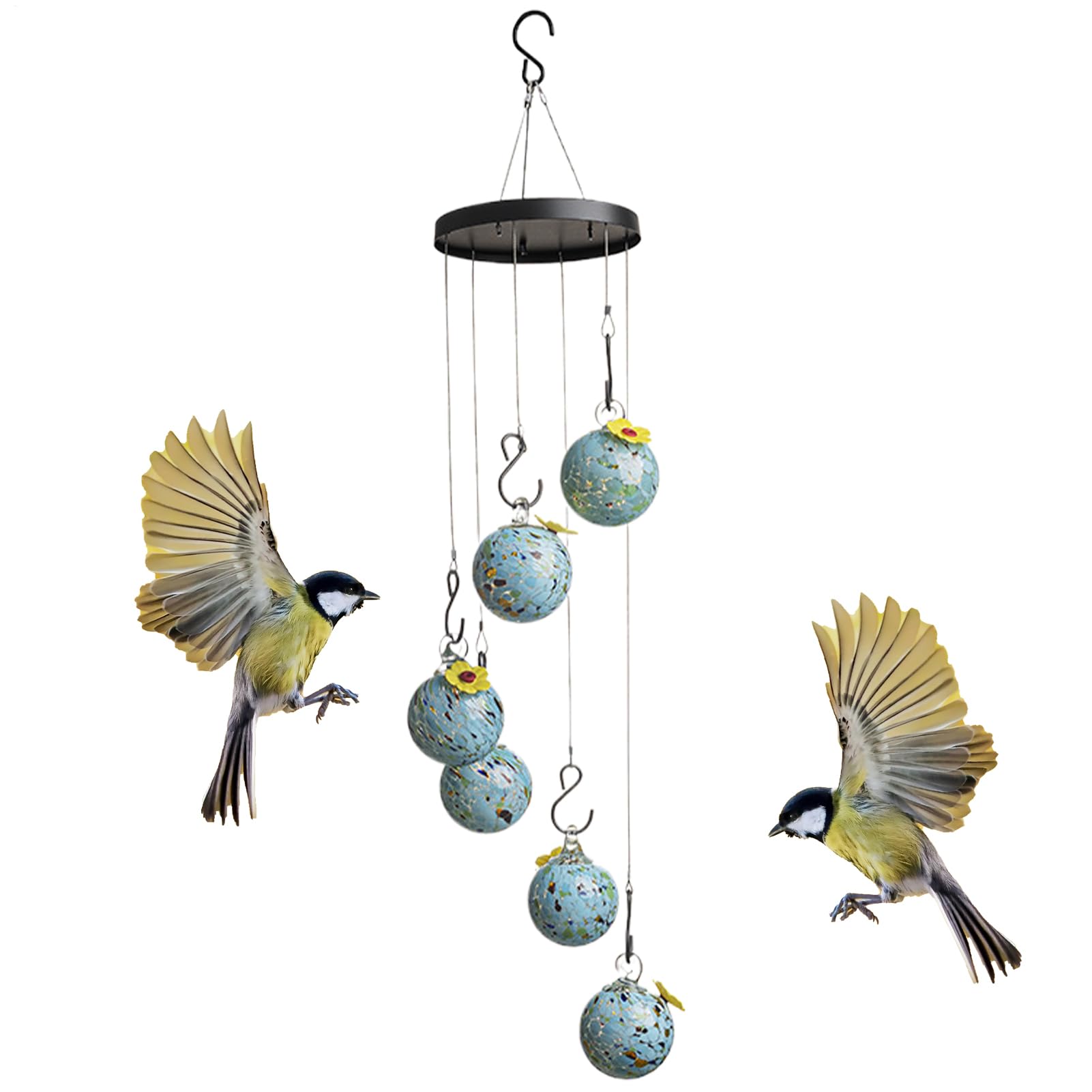 Bebedero De Agua Para Pájaros Dispensador Para Rellenado Fácil | Comederos Para Aves Colgantes De Exterior Para Patio, Jardín Trasero, Balcón, Observación De Aves, Parque, Porche, Terraza,