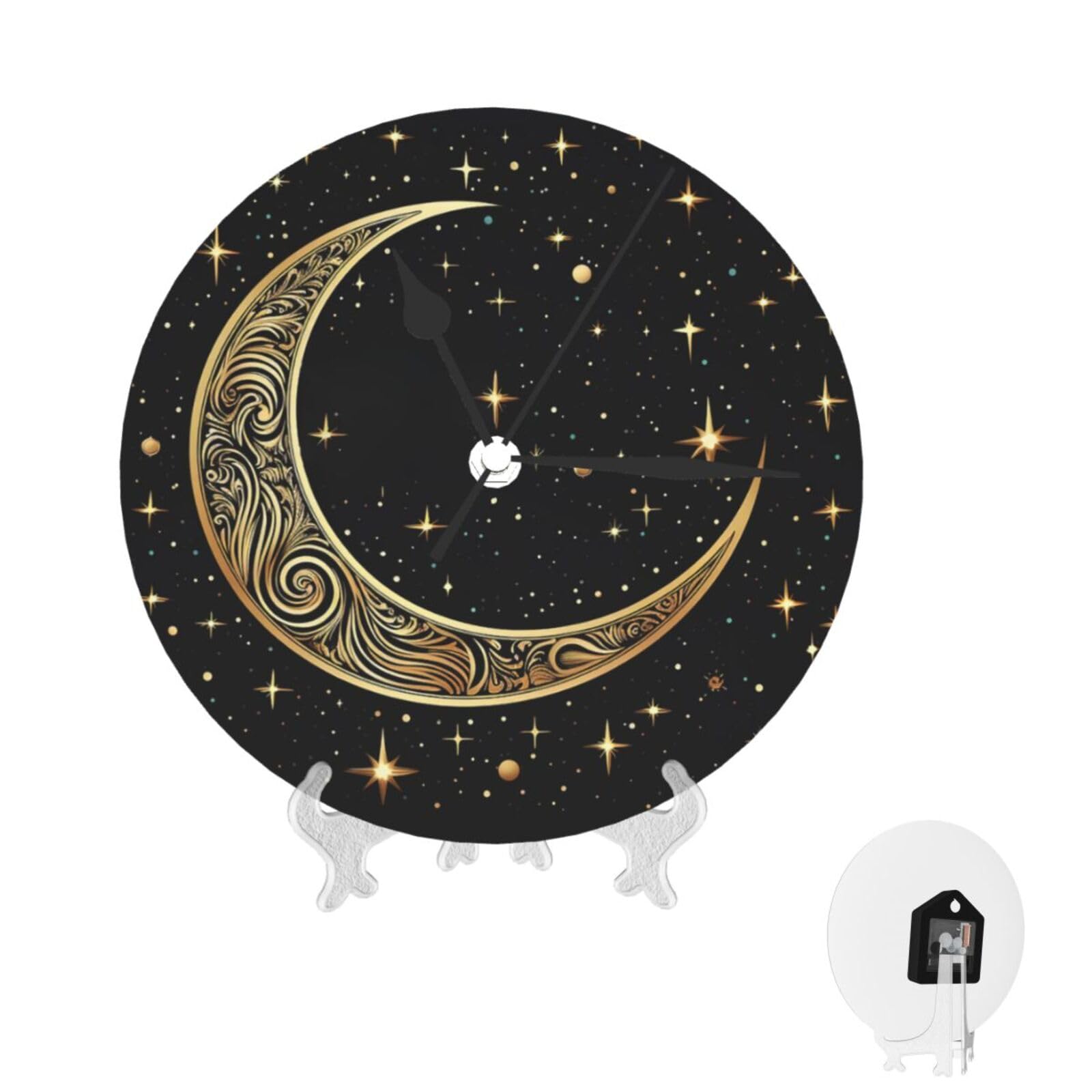 Horloge murale ronde facile a lire pour decorer le salon et animer la cuisine