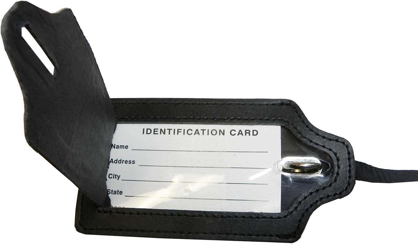 Denco NFL Chicago Bears Leather Passport Cover & ID Luggage Tag Set , Black, 5 x 6 : Clothing, Shoes & Jewelry