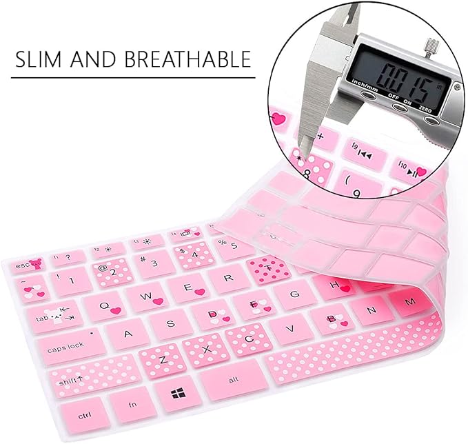 Funda de teclado de silicona para HP 14" - Diseño Lovely Bears miniatura 4