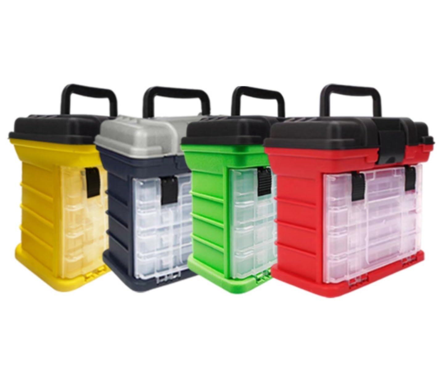 Cassetta Da Pesca Organizzatore Scatola Portautensili Da Pesca Contenitore Multistrato Scatola Con Manico In Plastica Esche Da Pesca Ami Da Pesca Custodia Di Stoccaggio Valigetta Da Pesca Multifunzion