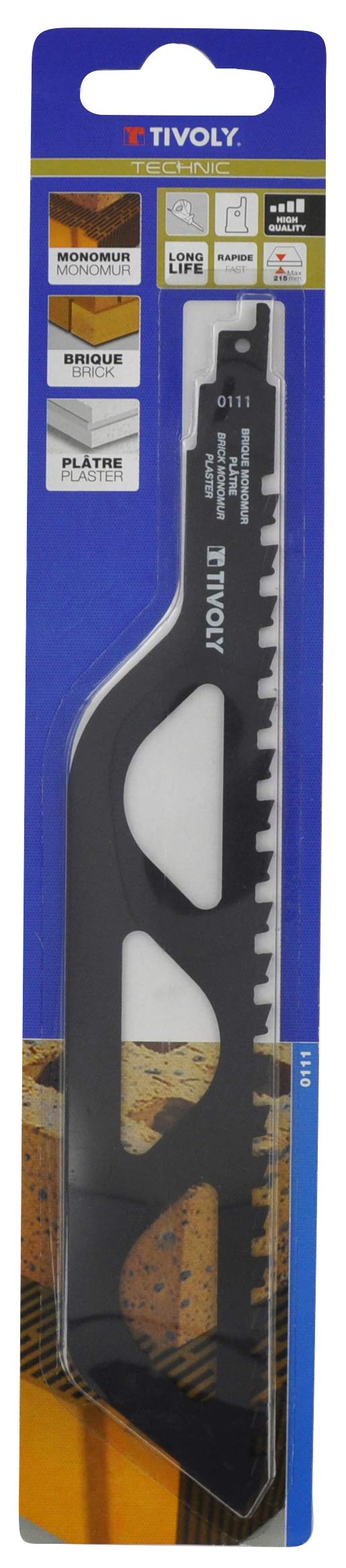 Lot De 2 Lames Scie Sabre Tivoly TECHNIC - Multi-matériaux, Coupe Multidirectionnelle