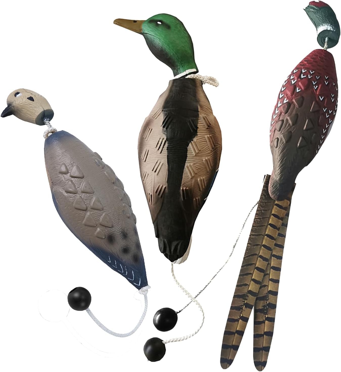 3 Pcs Dove Dummy for Hunting, Bird Training Dummy, Duck Bumper for Training Hunting Dogs, Dog Training Dead Bird Bumper Trainer for Enhanced Retrieval Skills