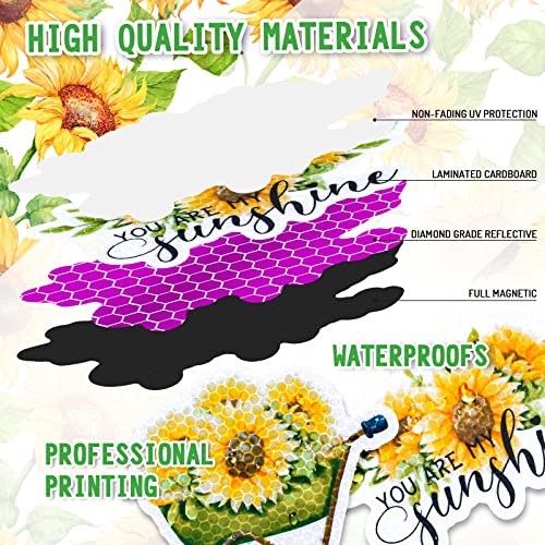 Imanes decorativos girasol pack x17 piezas miniatura 3