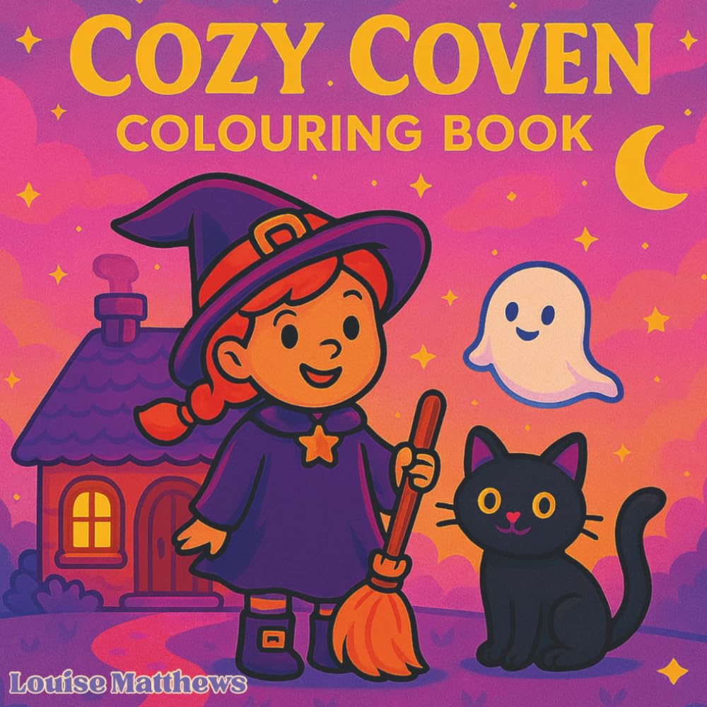 Cozy Coven: A Whimsical Witch Colouring Book
