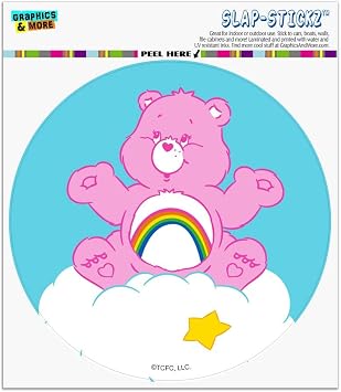 Care Bears Cheer Bear Automotive Car Window Locker Circle Bumper Sticker