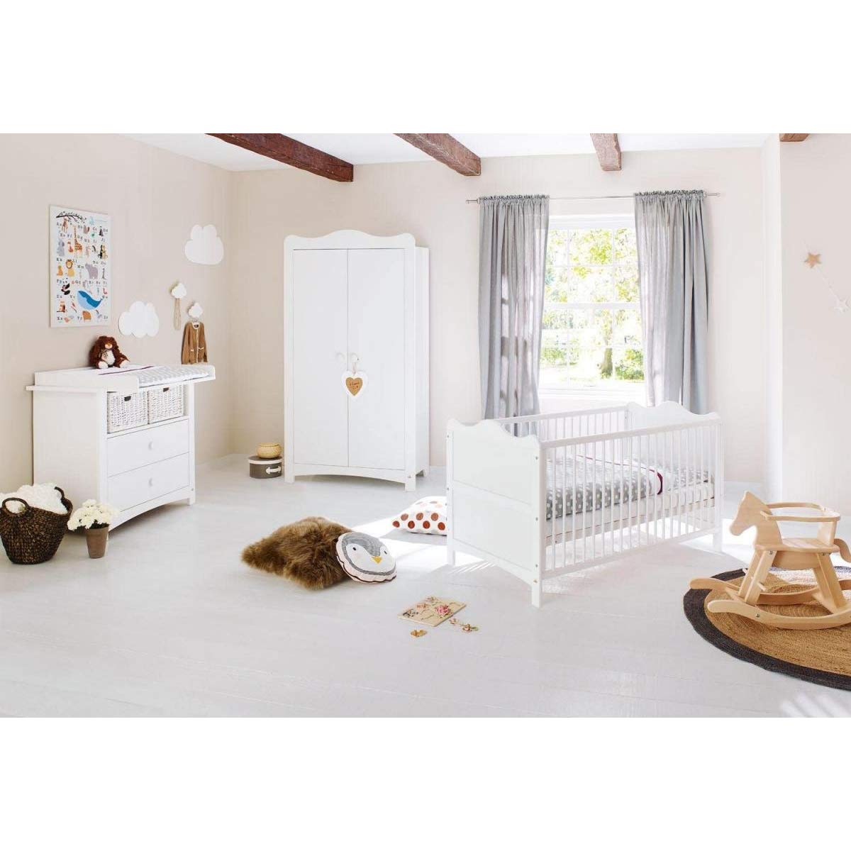 Pinolino Florentina Ensemble Complet pour Chambre d'enfant Blanc