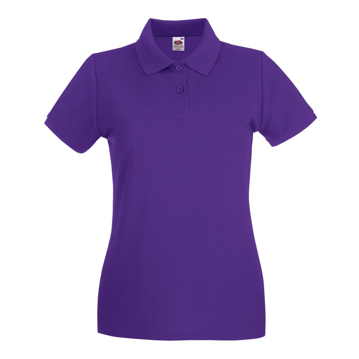 Fruit Of The Loom Men's Purple Wo Lady-Fit 65/35 Short Sleeve Polo Shirt (Xs) (Purple)