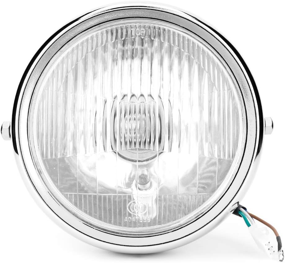 Acouto 12V Motorcycle Headlight, 5.75in Universal