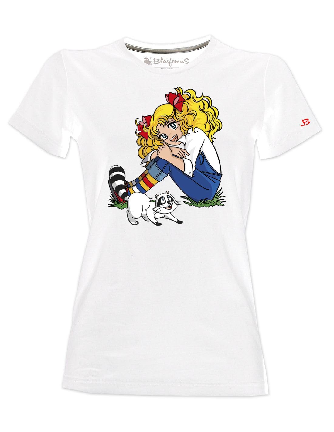 T-Shirt Donna Candy Candy Cartoni Anni 80 Manga
