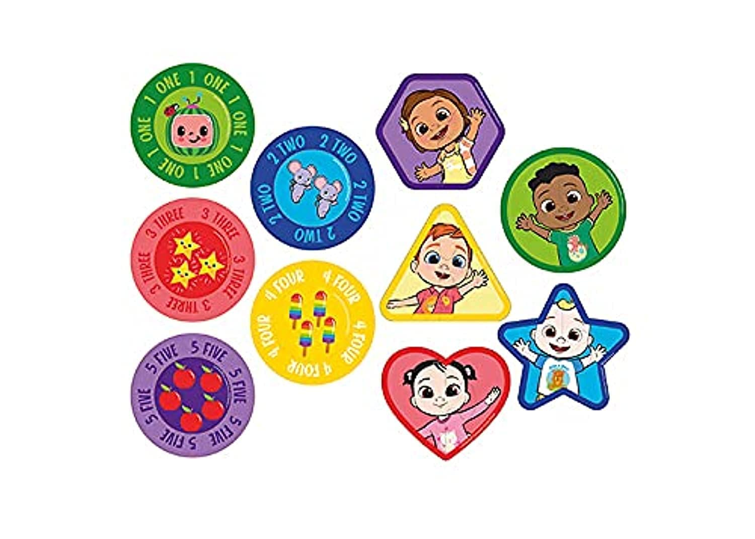 Cocomelon My First Cube Puzzle 2 Assorted, Learning Numbers And Shapes For Ages 18 Months +, One Piece Sold Randomly, Multicolor, 96-0028