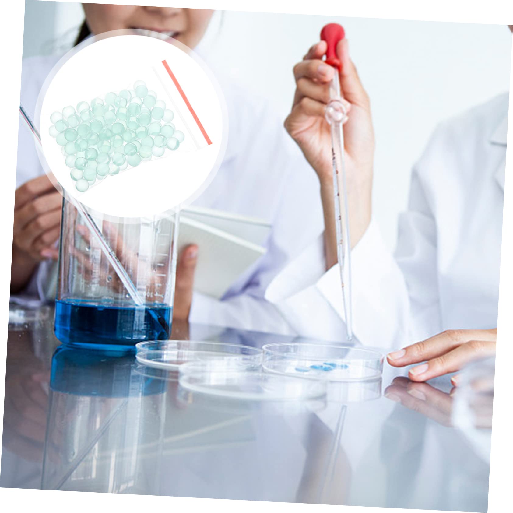 Cabilock Perlas De Vidrio Para Laboratorio De Alta Precisión Φ8mm Perlas Anti-ebullición De Arena Para Experimentos Científicos Uso En Plantas Químicas y Farmacéuticas
