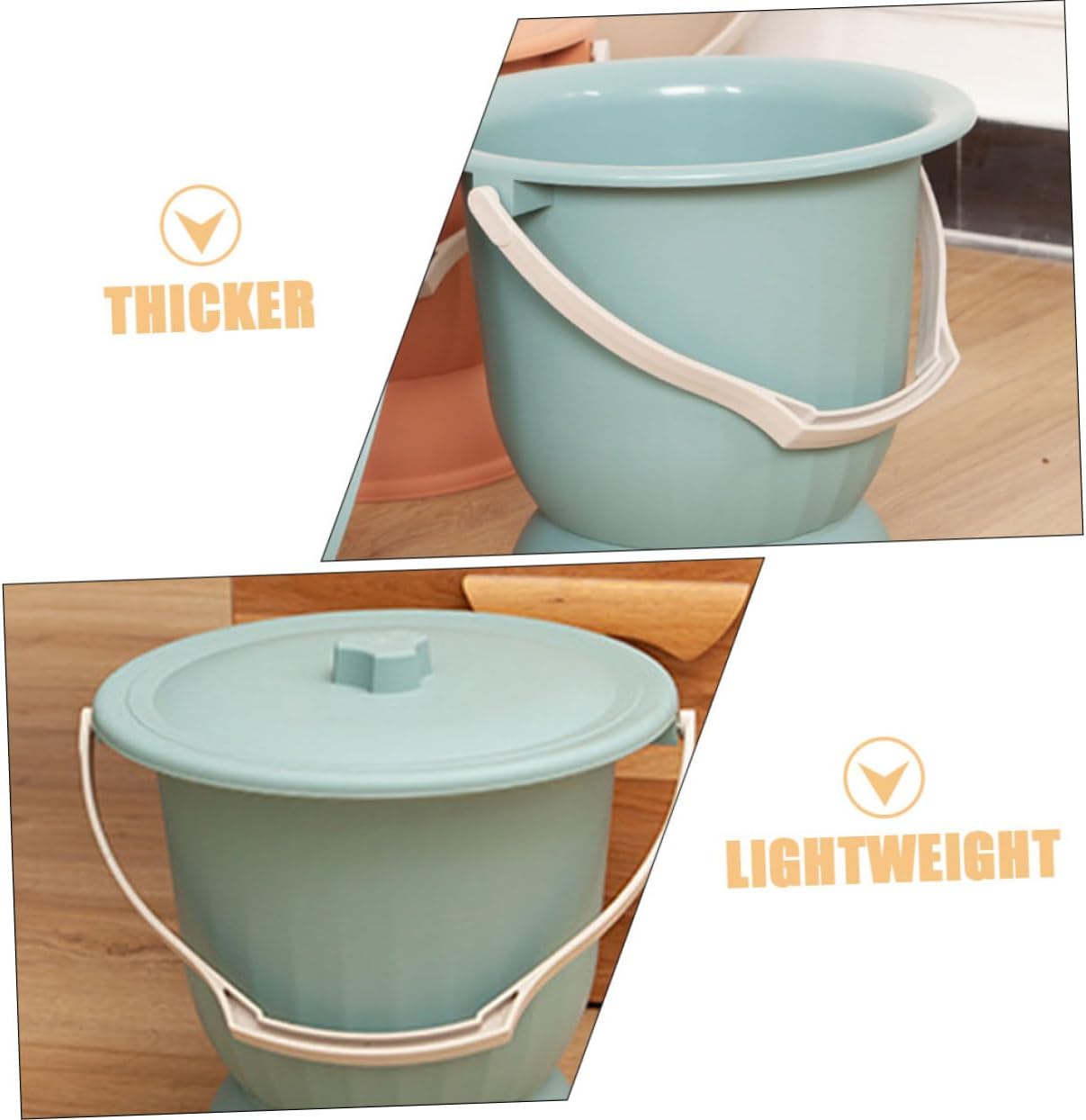 Chamber Pot for Camping Portable Potty for Adults Reusable Urinal Lid Urine Handheld Spittoon