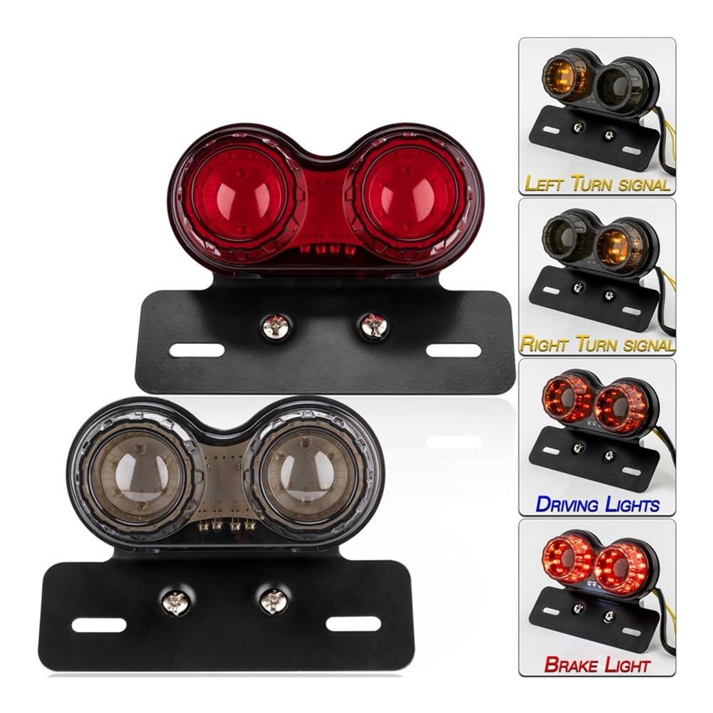 Fanale Posteriore Accessori Moto Universali Lampada Di Segnalazione Freno 12V Fanale Posteriore Luce Targa Indicatori Di Direzione