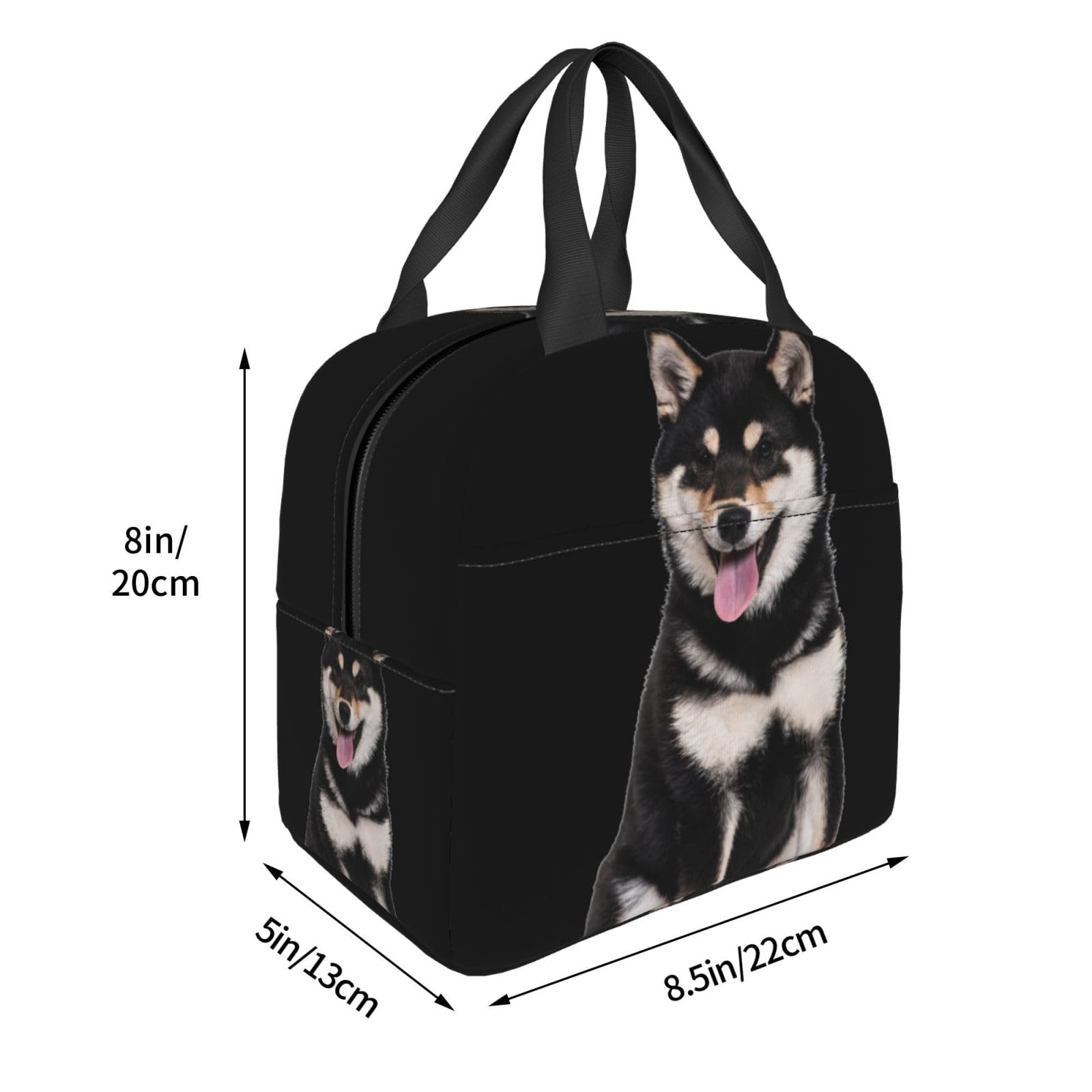 Amazon｜柴犬 犬柄 黒柴 エコバッグ 折りたたみ 保冷保温 ランチバッグ