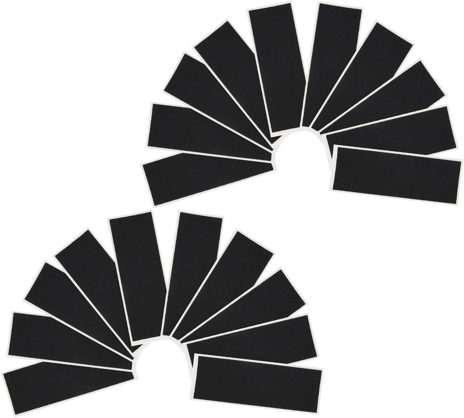 Finger Skateboard Black Grip Tape Replacement Sheet 24pcs Foam Non-Slip Adhesive Easy Installation Wear Resistant for Fingerboards and Finger Skateboards