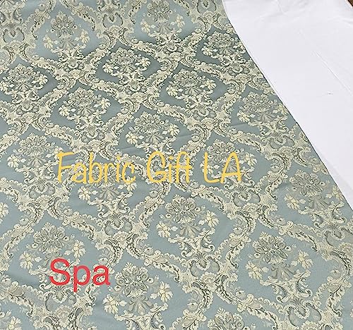 Luxurious Jacquard Damask Upholstery and Drapery Fabric - Premium Floral Textile Sold by the Yard 3 Luxurious Jacquard Damask Upholstery and Drapery Fabric - Premium Floral Textile Sold by the Yard - Image 2