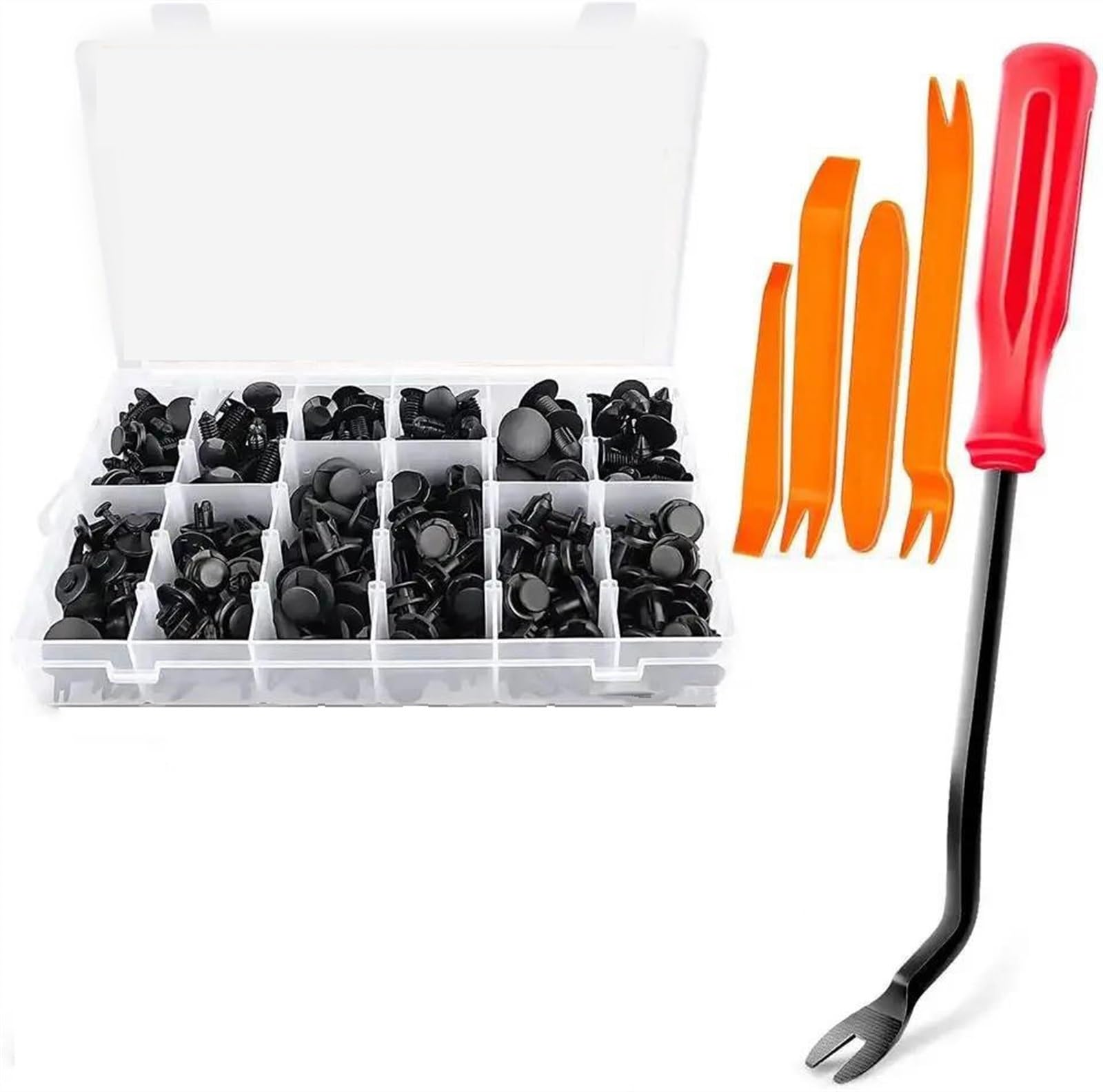Accessoires de voiture Kit De Clips De Fixation Automatique, 240 Pièces, Rivets Pour Garde-boue, Goupille De Retenue Pour Carrosserie De Voiture, Rivet Pour Pare-choc, Garniture De Porte, Clips De Ret