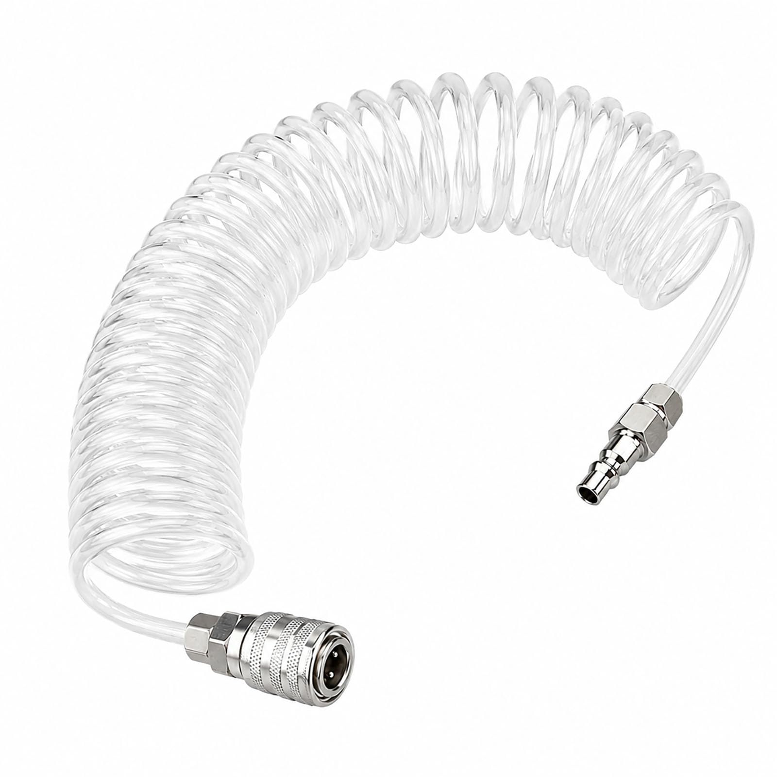 COYOUCO Tubo Pneumatico Trasparente in PU Avvolto da 3-15 Metri con raccordi 8mm OD 5mm ID,15m