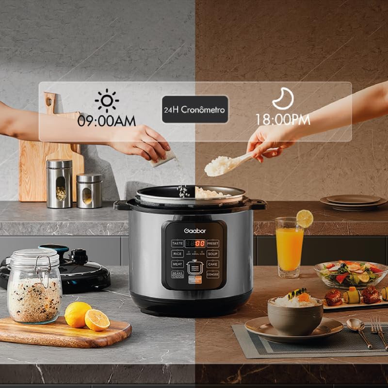 Gaabor Electric Pressure Cooker side view