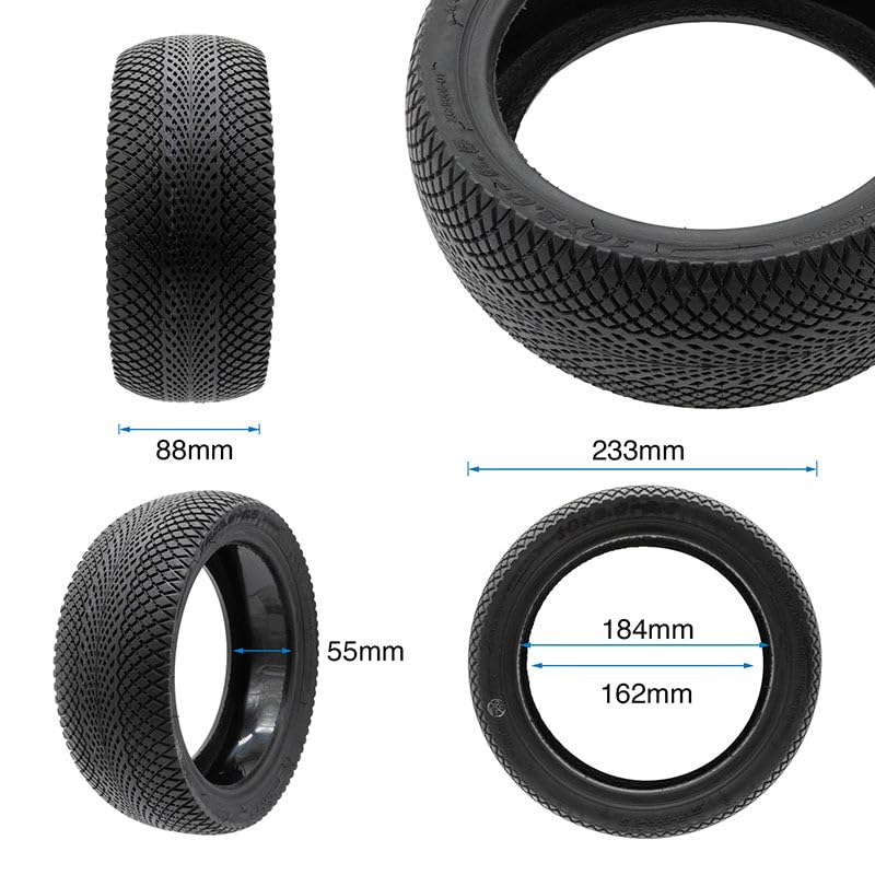 Compatible con Neumático Patinete Eléctrico Tubeless Offroad 10x3-6,5 [Xuancheng] con GEL