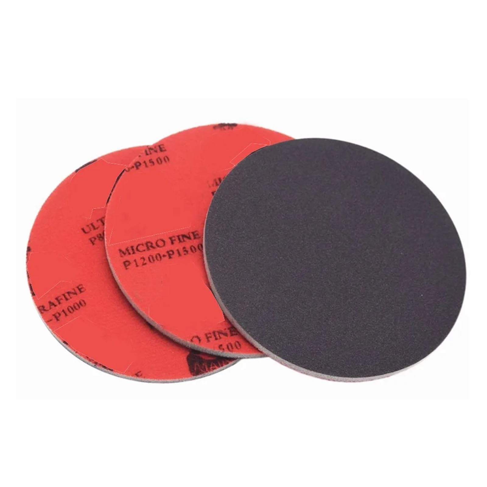 Papel de lija Circular flocado esponja arena madera modelo hoja pulido autoadhesivo Adecuado para lijar muebles, madera y metal(2000,125mm)