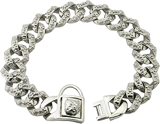Dog Chain Collar 32MM Heavy Duty Thick Cuban Link Dog Collar Stainless Steel Metal Walking Dog Chain Necklace for Medium Large Dogs