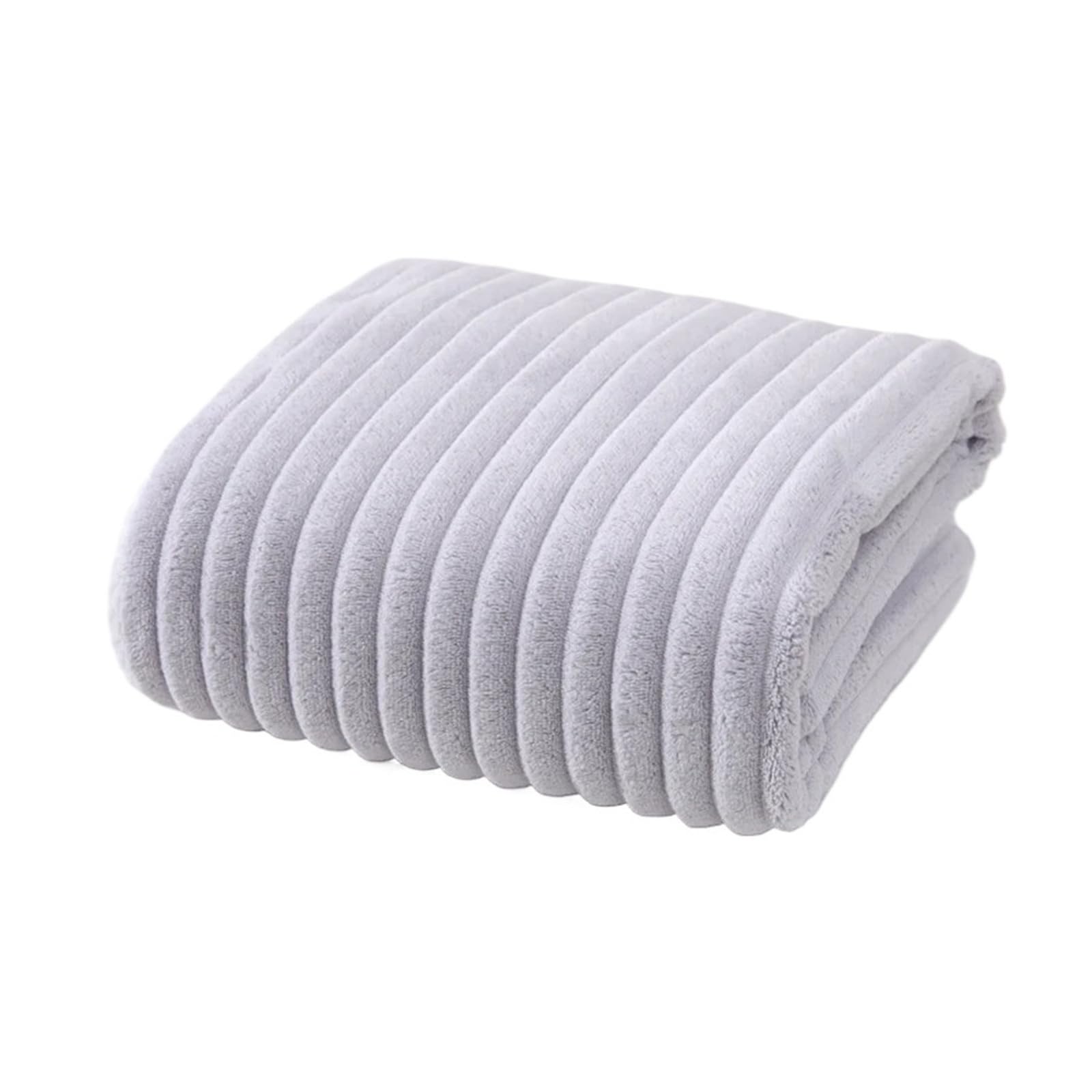 GMEqfhpOPS Adult Face Bath Towel Coral Fleece Absorbent absorbent and quick-drying multifunctional Bath Towel Microfibre Towels Towels Bath(Grey,70x140cm)