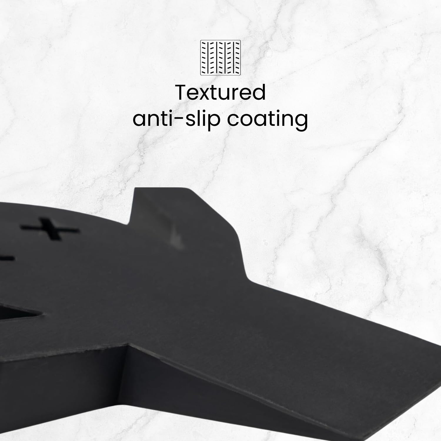 Paquete de 4 topes decorativos para puerta inferior de puerta, lindo tope de puerta, topes de puerta negros para la parte inferior de la puerta, topes de puerta grandes, 2.5 cm de alto y resistente,